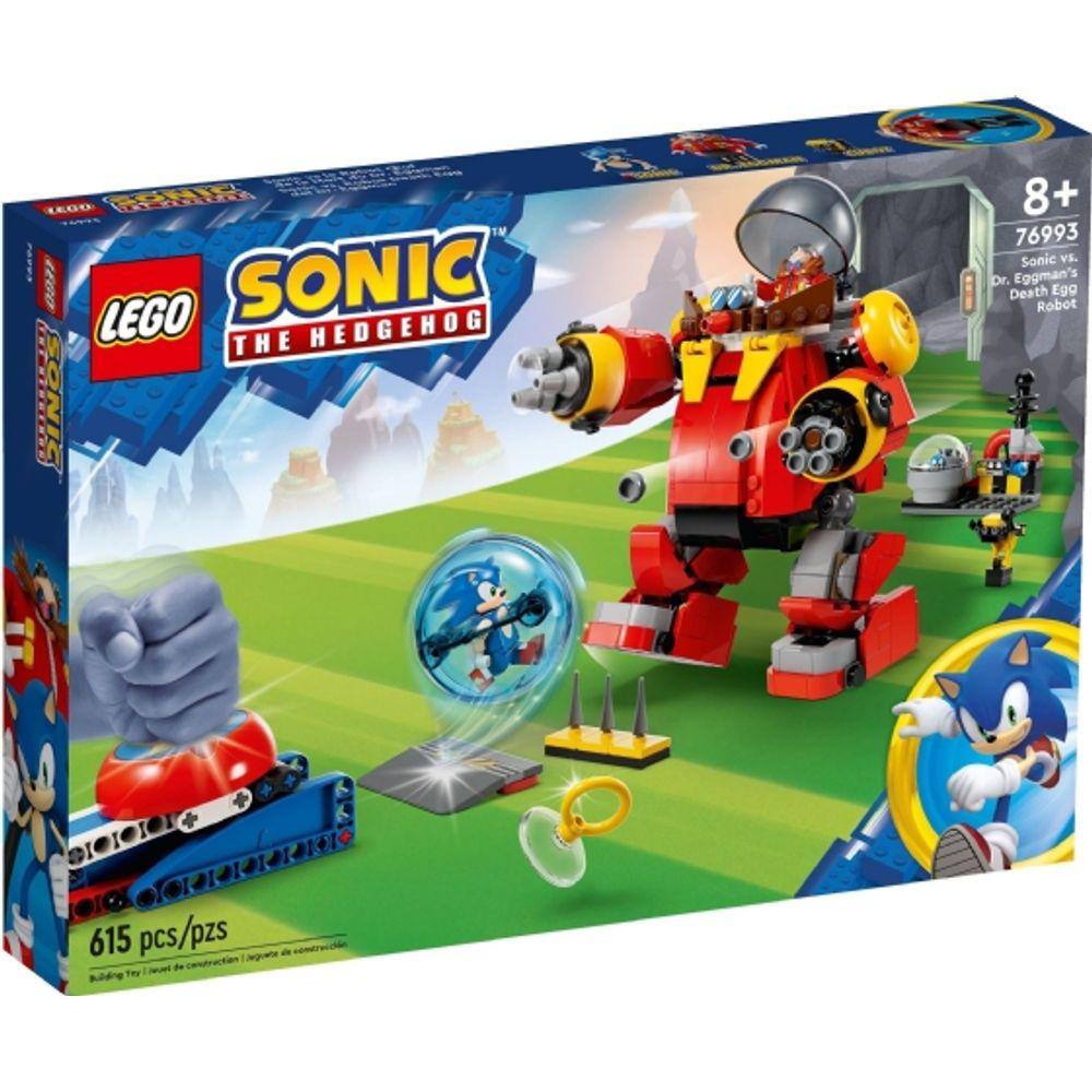 Figura Articulada - Sonic Giant Eggman Robot Battle Set - Vermelho