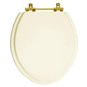 Tampa De Vaso Izy Creme Para Bacia Deca Com Ferragem Dourada