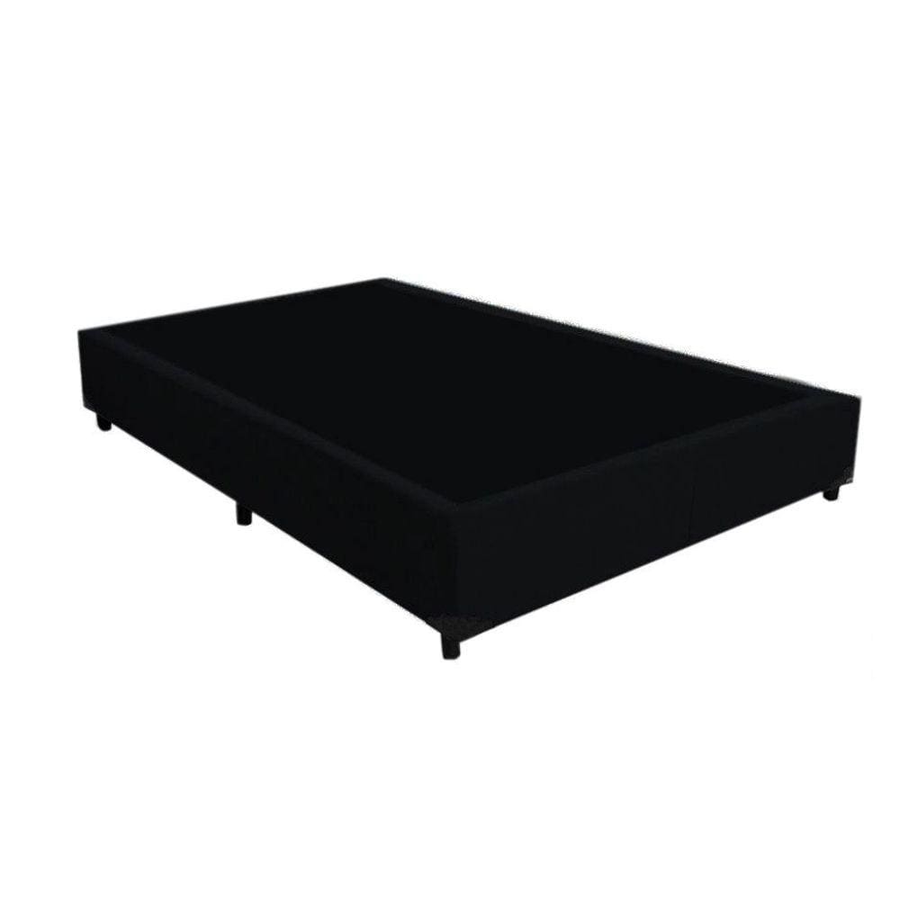 Base Box Casal Blindado Sintético Preto