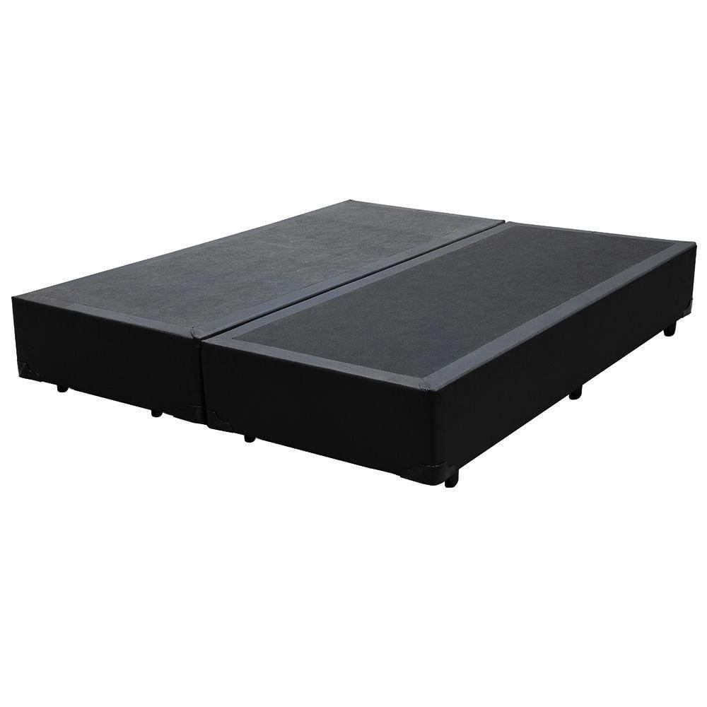 Base Box Casal Bipartido Linhão Preto
