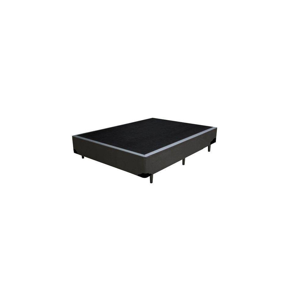 Base Box Casal Blindado Linhão Cinza