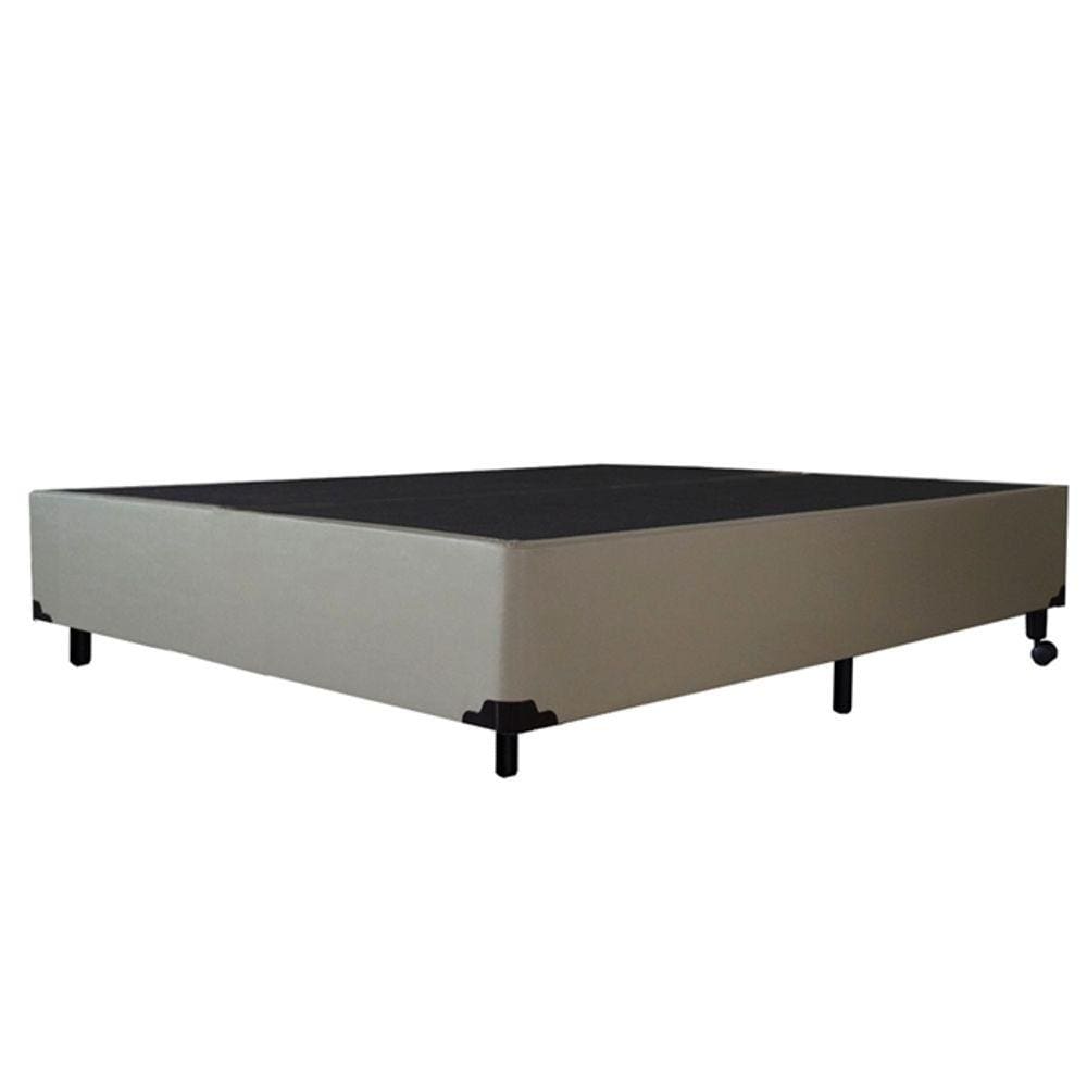 Base Box Casal Sintético Bege