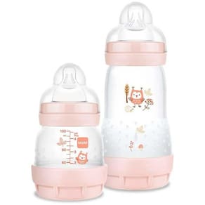 Kit 2 Mamadeiras - Easy Start - 130-260ml - Rosa - MAM
