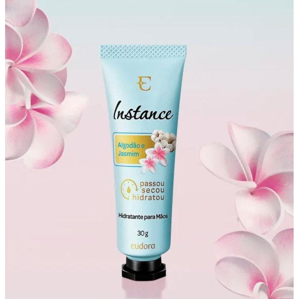Creme Hidratante para Mãos Instance Algodão e Jasmim 30g