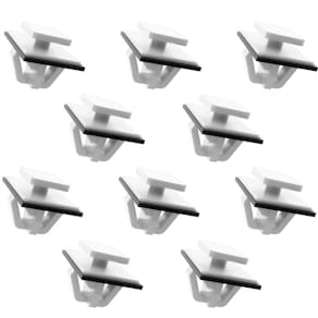 Kit 10 Grampos Presilhas Para Moldura Paralama Korando Rextron Tivoli