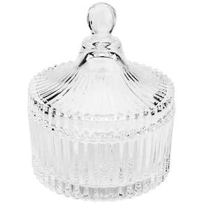 Potiche de Cristal com Tampa Carrosel Lyor 6,5x9cm Bomboniere Decorativo Lembrancinha