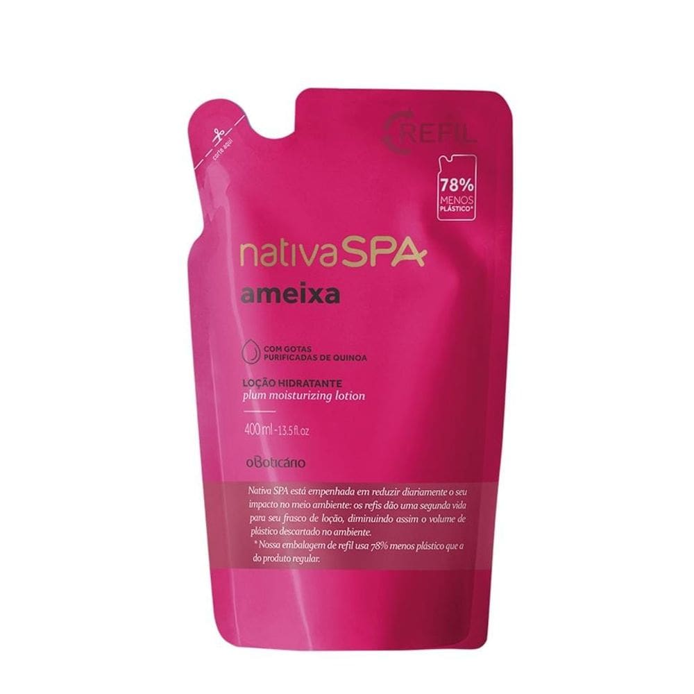 Refil Hidratante Desodorante Corporal NativaSPA Ameixa 400ml