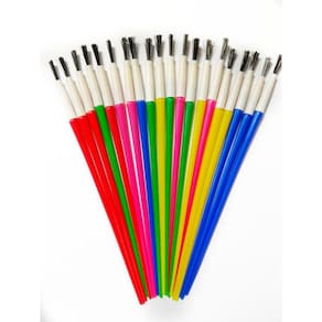 Pincéis Artísticos Pincel P/ Tinta Guache Educação Infantil