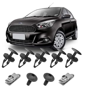 Kit Fixação Grampos Presilhas Parafusos E Porcas Do Spoiler Dianteiro Ka Hatch E Sedan 2015 Até 2021