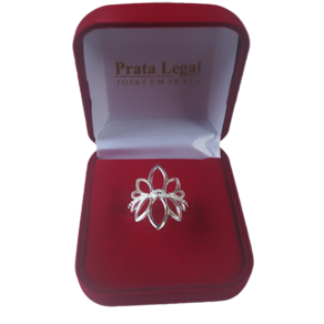 Anel Flor de Lótus de Prata 925
