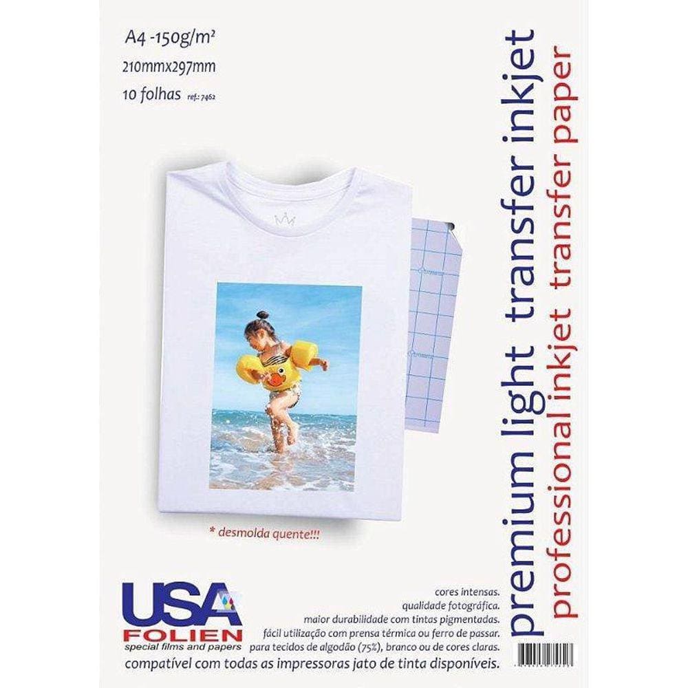 Papel Transfer Inkjet Premium 150G Pct Com 10