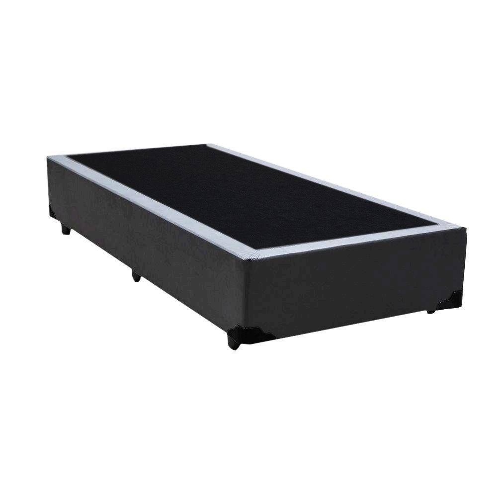 Base Box Solteirão King Linhão Cinza