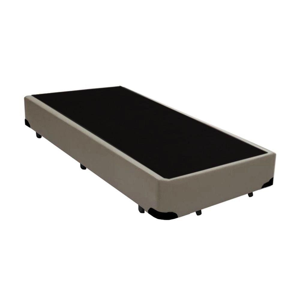 Base Box Solteirão King Sintético Bege 203x96x40xm