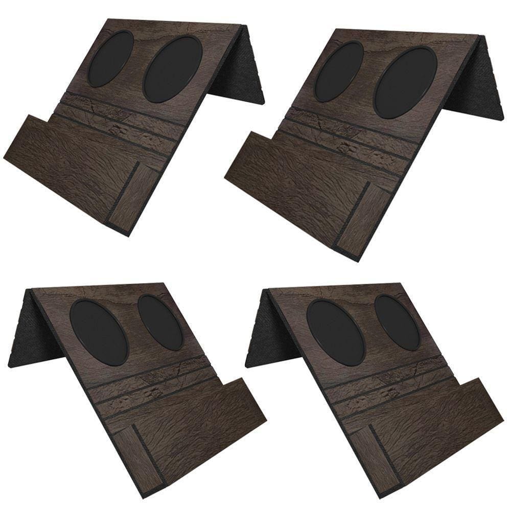 Kit 04 Esteiras Bandejas Com Suporte Para Copos E Controle