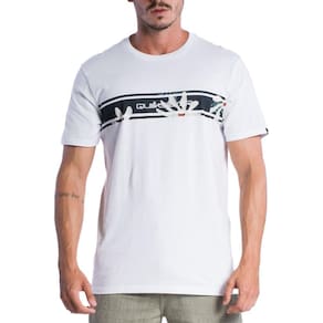 Camiseta Quiksilver New Lines Print Floral SM24 Branco