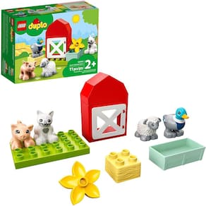 Brinquedo de Construir e Brincar para Bebês - Animais da Quinta (11 Peças)