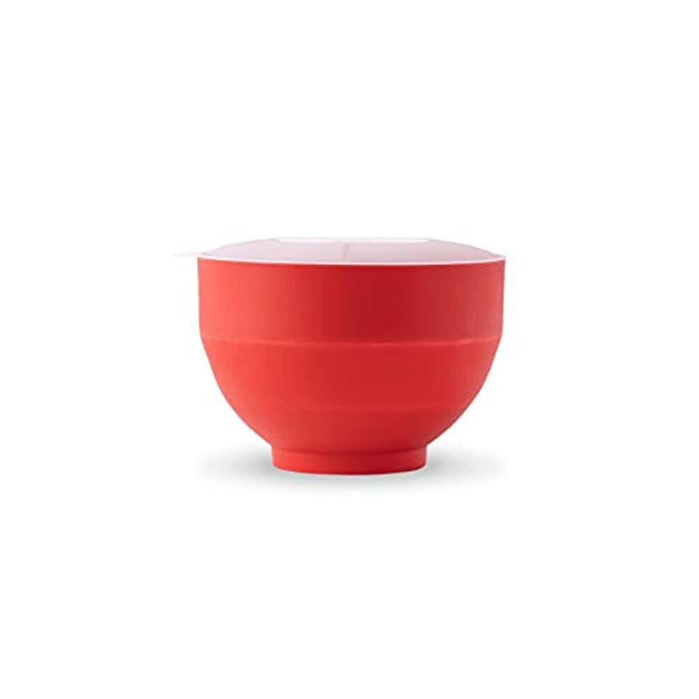 Pipoqueira de Silicone para Micro-ondas Vermelha