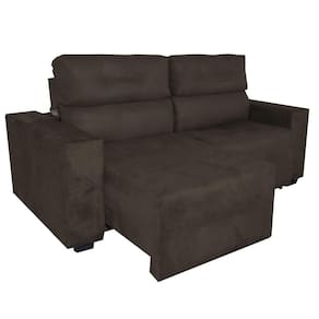 Sofa Dois Lugares 2 Metros Retratil e Reclinavel Rick Marrom