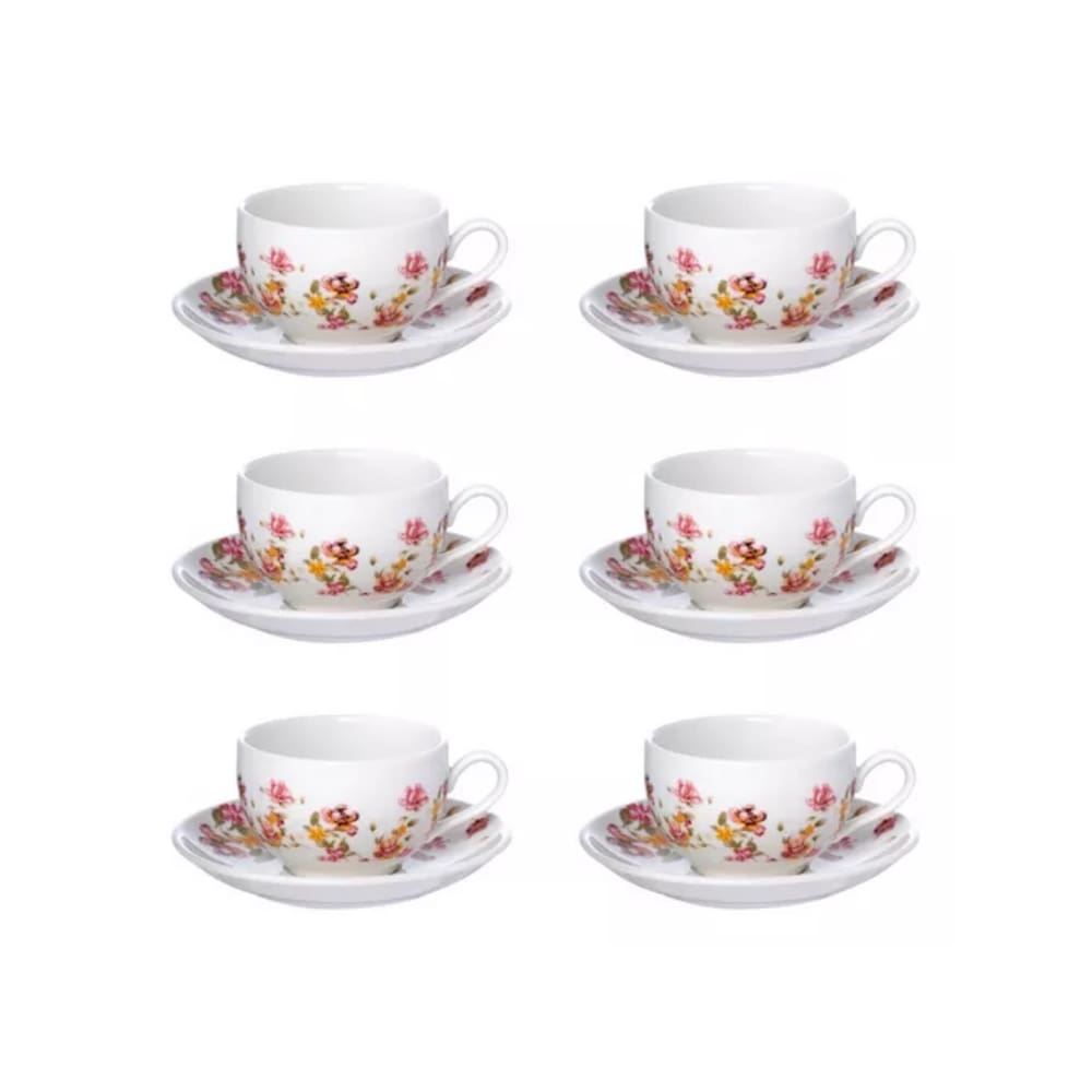 Xicara de cha le jardin 160ML 6PC hauskraft