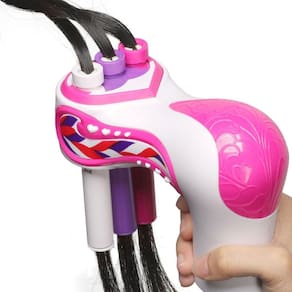 Kit Infantil Maquininha Automática Trançadora De Cabelo Para Penteados