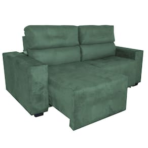 Sofa Dois Lugares 2 Metros Retratil e Reclinavel Rick Verde
