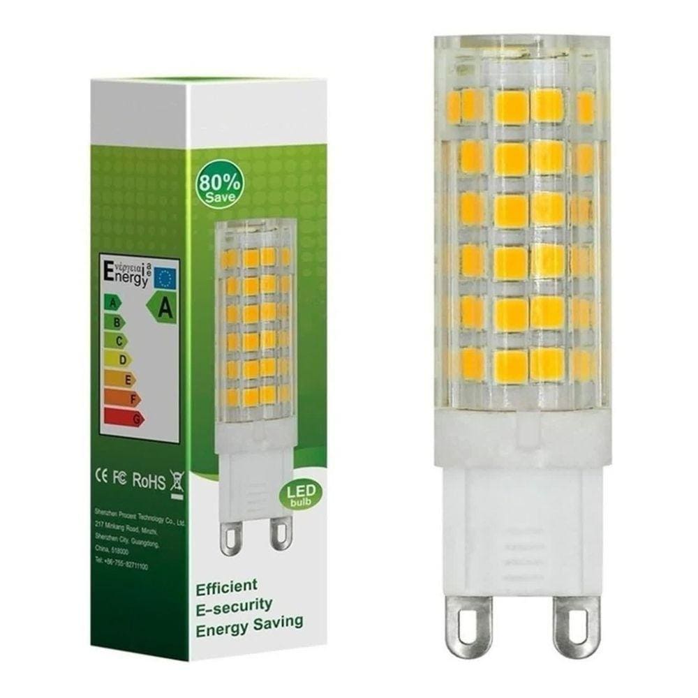 Lâmpada Led Arandela G9 3w Halopin Bipino Bivolt Branco Quente 3000k Arandela Muro Area Externa Exterior Interno Inter
