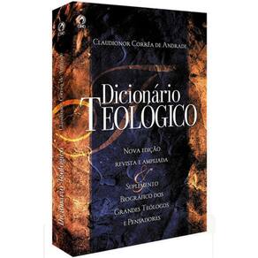 Dicionário Teológico, De Andrade, Claudionor Correa De. Editora Casa Publicadora Das Assembleias De Deus, Capa Mole Em P