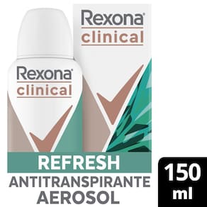 Desodorante Antitranspirante Aerossol Rexona Clinical Refresh 150ml