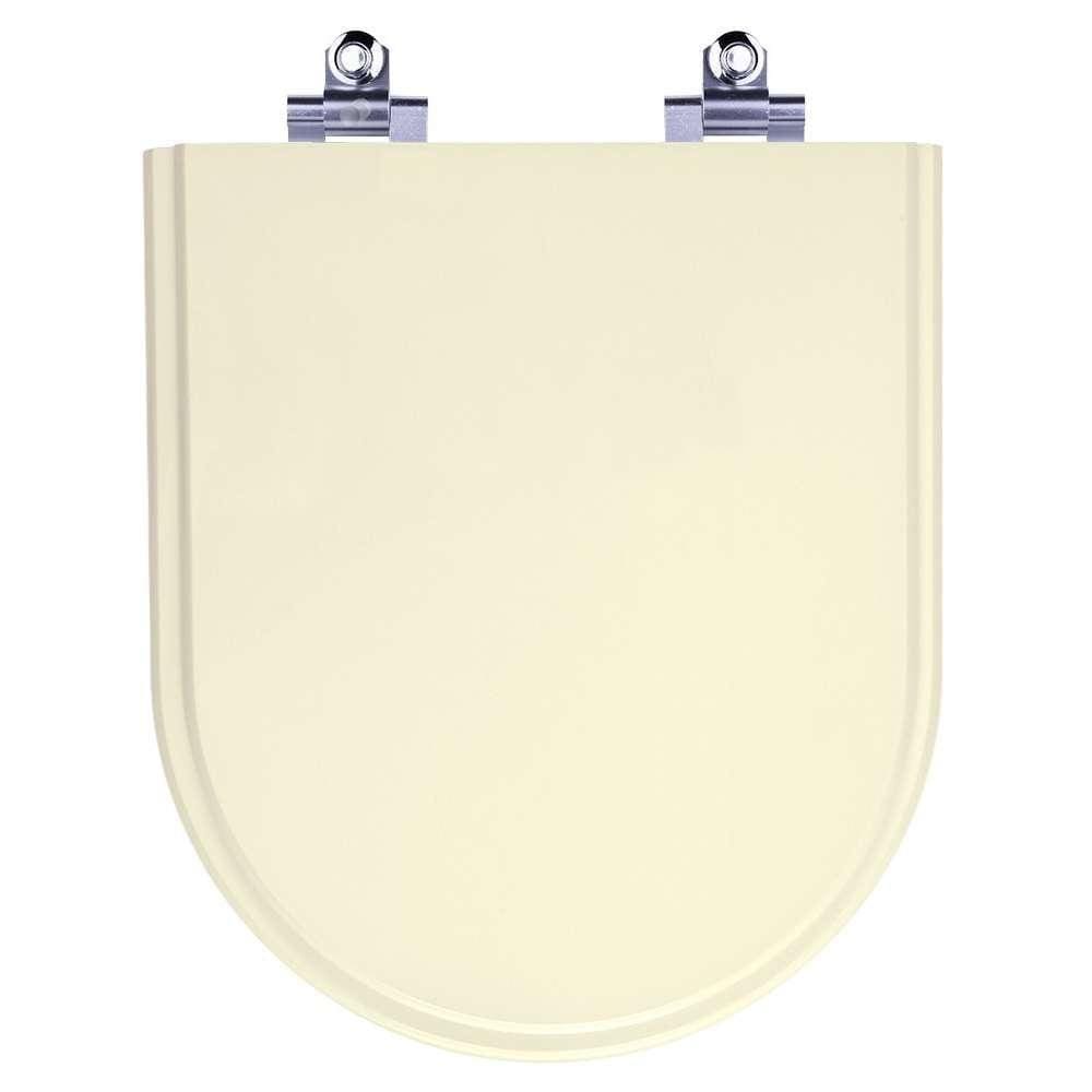 Assento Sanitário Laqueado Soft Close Duna Creme (Bege) para vaso Deca