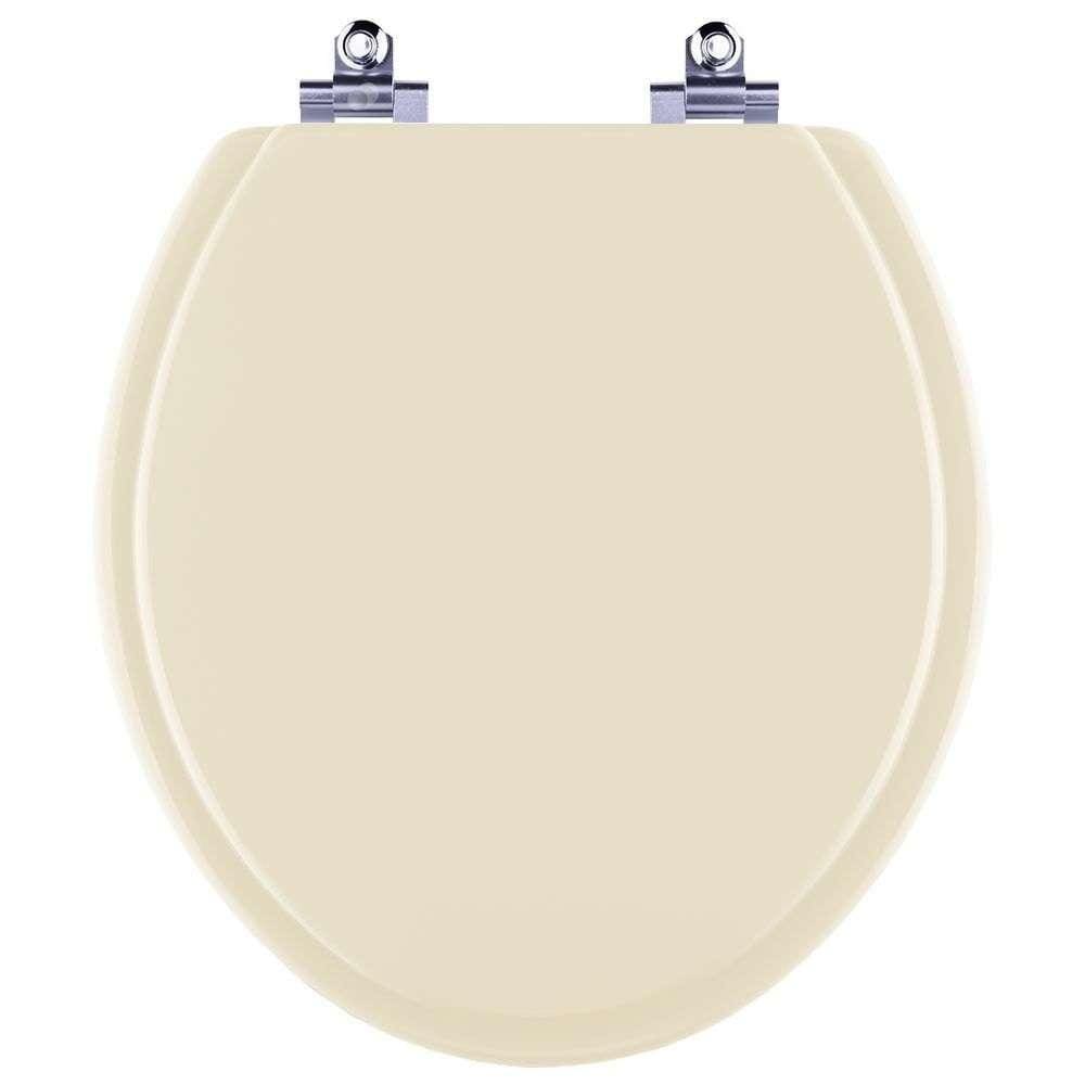 Assento Sanitário Laqueado Soft Close Colonial Marfim (Bege) para vaso Hervy
