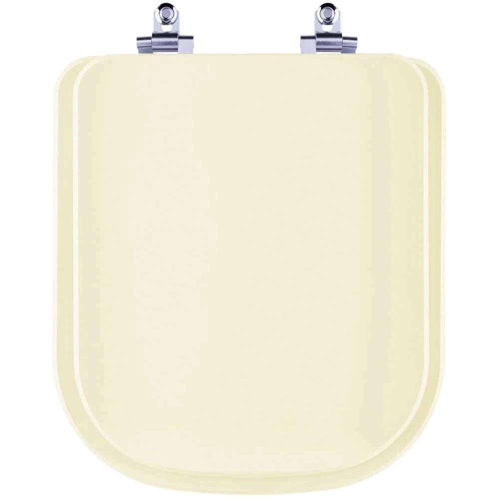 Tampa de Vaso Sanitário com Amortecedor Quadra Creme (Bege) para bacia Deca