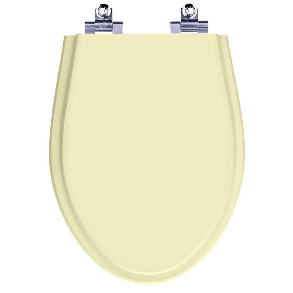 Assento Sanitário Laqueado Soft Close Alpinia Marfim (Bege) para vaso Fiori