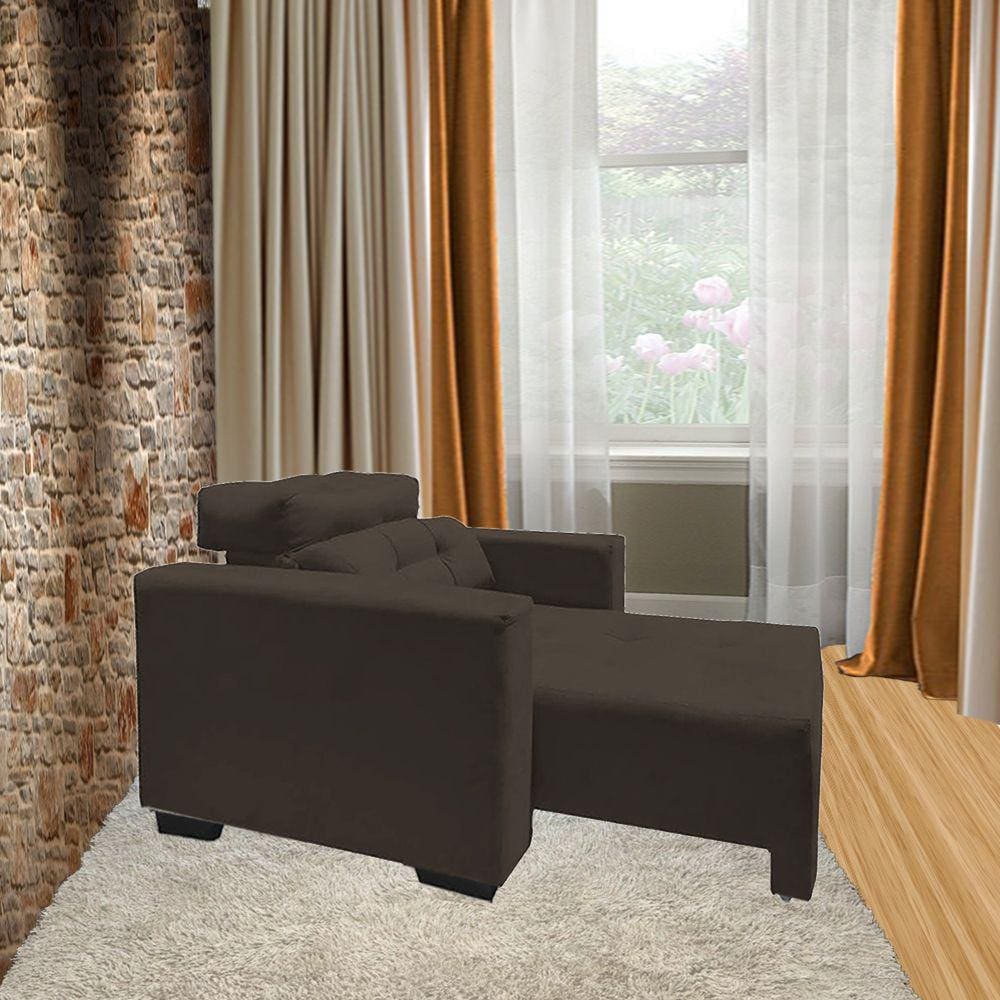 Poltrona Amamentação E Decoração Veneza Exclusiva Marrom