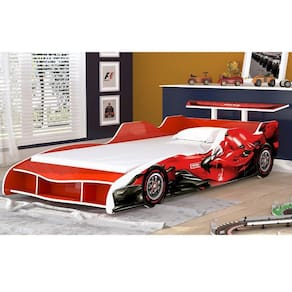 Cama Infantil Carro F1 090 Gelius Móveis Vermelho