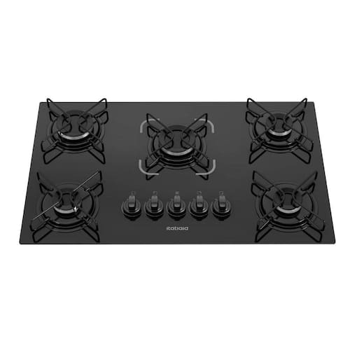 imagem-Cooktop Itatiaia Essencial 5 Bocas Preto - Bivolt