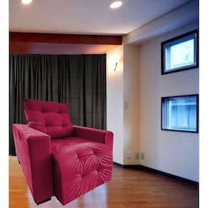 Poltrona Amamentação Retratil E Reclinavel Sala Quarto Mamae Sofia Vermelho