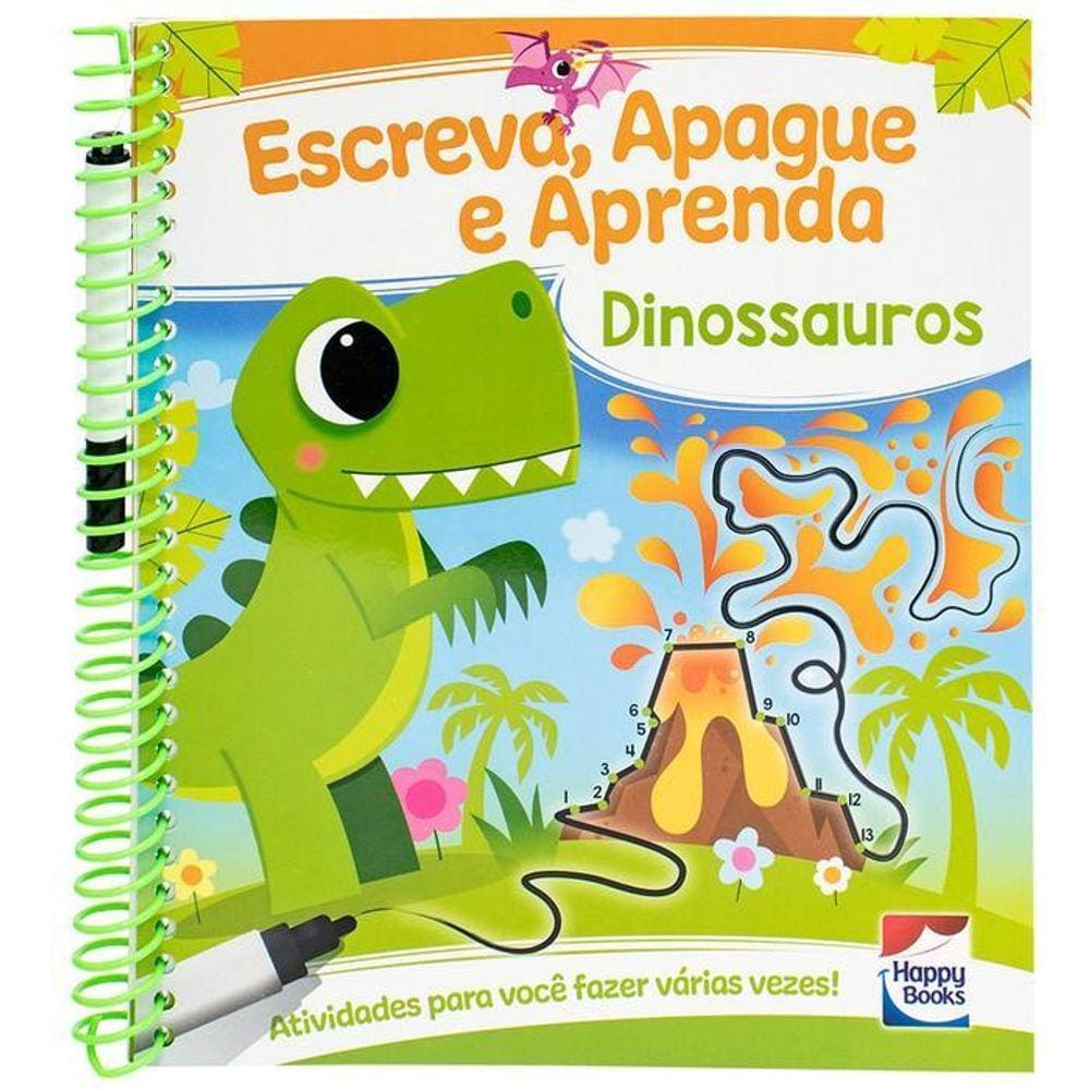Escreva, Apague E Aprenda - Dinossauros