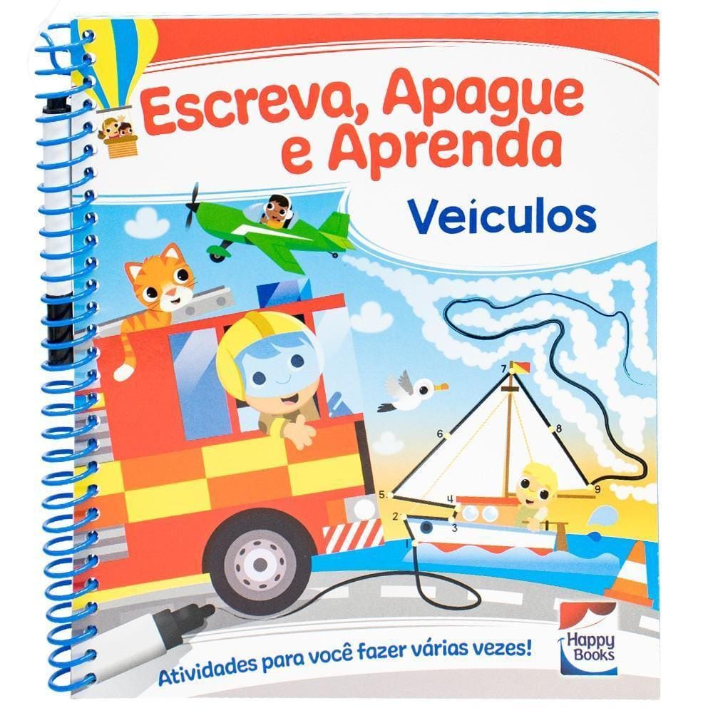 Escreva, Apague E Aprenda - Veículos