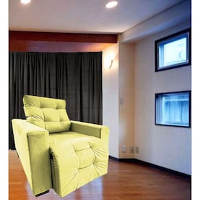 Poltrona Amamentação Retratil E Reclinavel Sala Quarto Mamae Sofia Amarelo