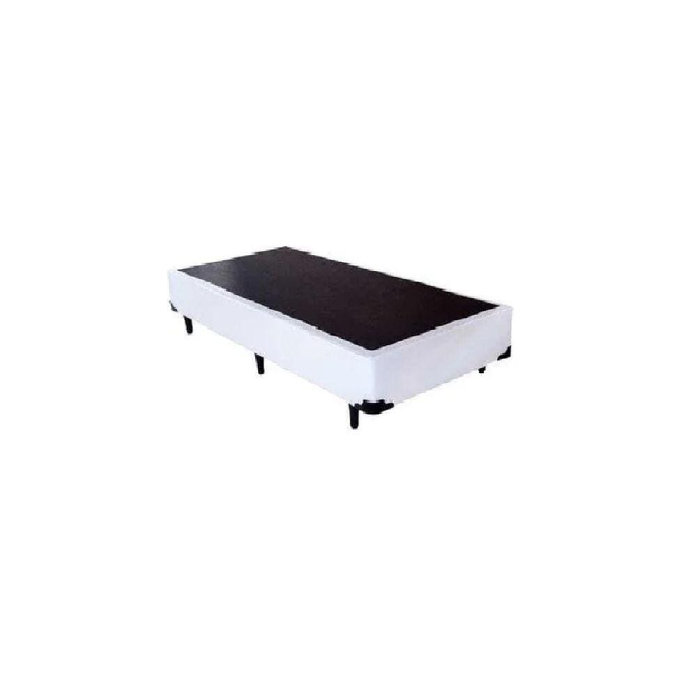 Base Box Solteiro Blindado Linhão Branco
