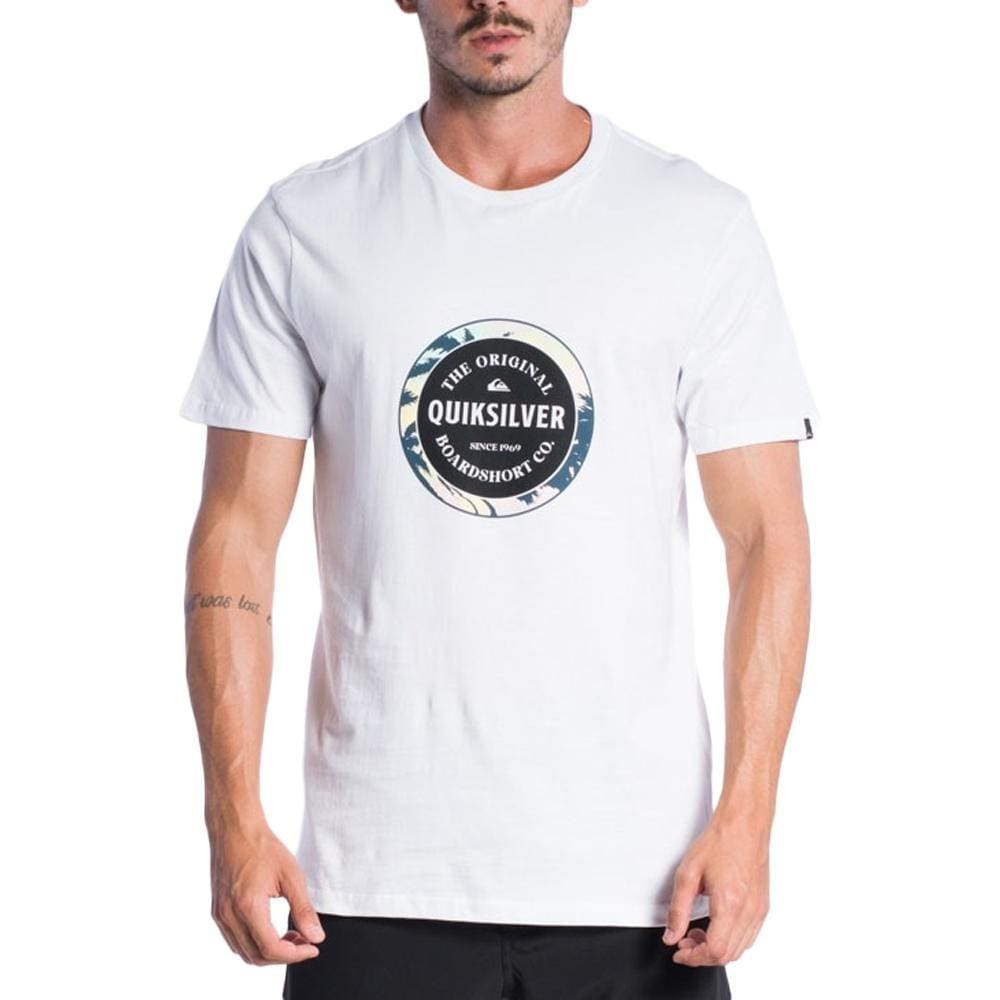 Camiseta Quiksilver Driver SM24 Masculina Branco
