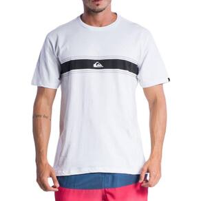Camiseta Quiksilver New Lines Block SM24 Masculina Branco