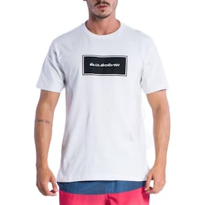 Camiseta Quiksilver Omni Rectangle SM24 Masculina Branco