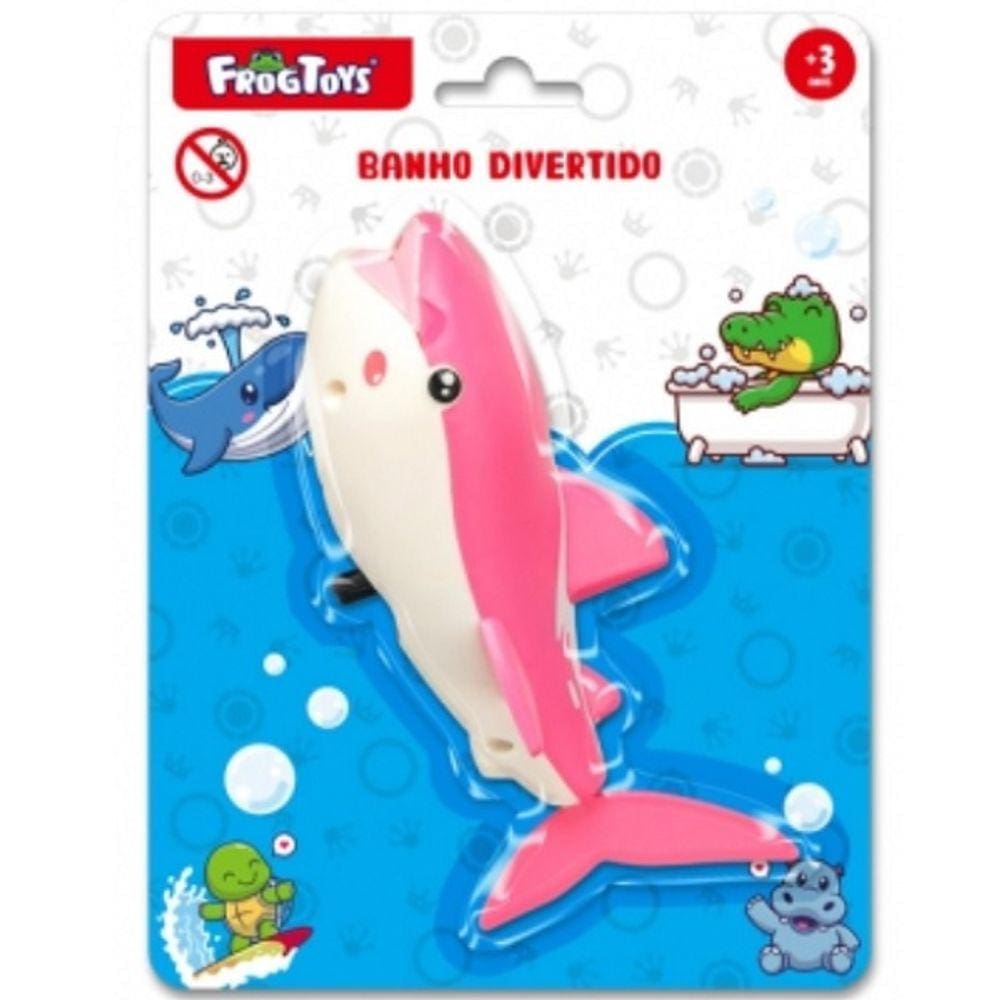 Banho Divertido Tubarao Rosa Sapico FGP044
