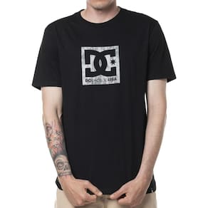 Camiseta DC Shoes Square Star Concrete SM24 Masculina Preto