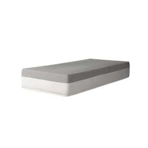 cama box solteiro king azul com colchão guldi dream mola ensacada (30x96x203) cinza e branco