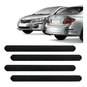 Kit Aplique Protetor De Para-choque Borracha Preto 1,0cm