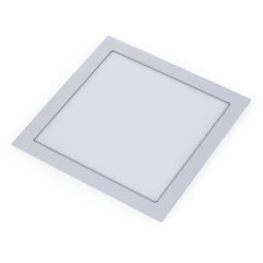 Painel Plafon de Embutir Quadrado Branco 16cm Led 12W 4000K Bivolt