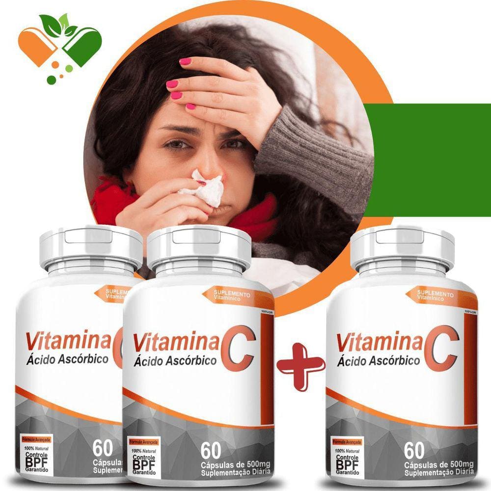 Vitamina C Revestida 2+1 - Fortalece Imunidade