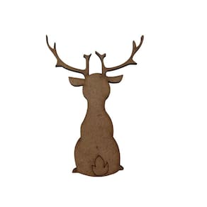 2un Aplique Alce/Rena 10cm- Jeito Próprio Artesanato